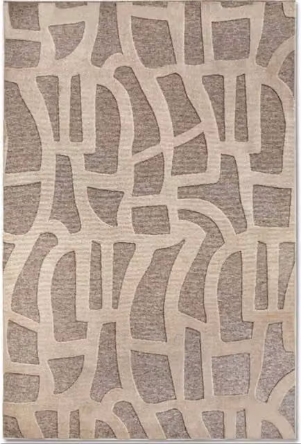 Villeroy & Boch 1879 Therese Short Pile Polyester Rug in Brown, W: 160 cm, L: 230 cm