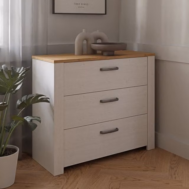 Furniture To Go Bohol Glossy White Chest of Drawers