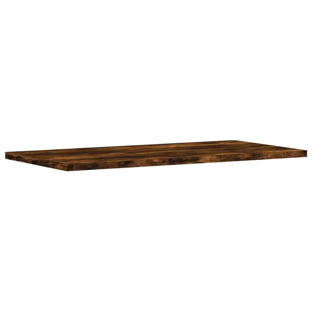 Berkfield Home Set of 4 Wall Mounted Shelves in Smoked Oak Brown, W: 60 cm, D: 30 cm, H: 1.5 cm – 3