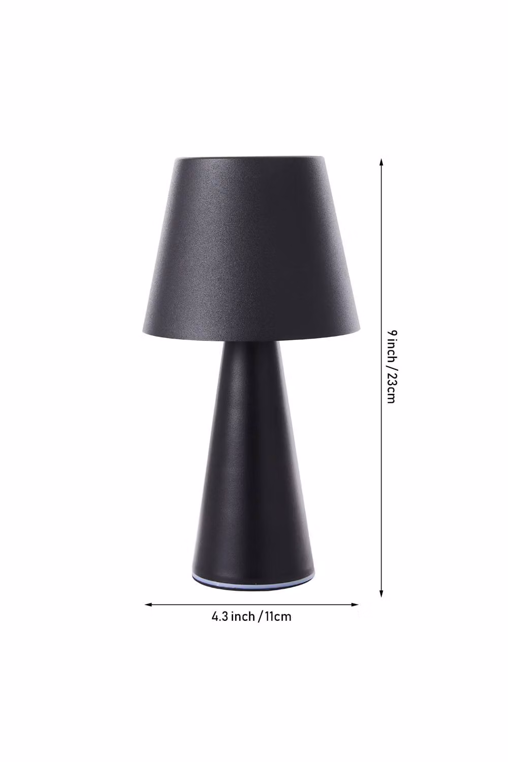 Living and Home Nordic-style Rechargeable Dimmable Table Lamp in Black – 4