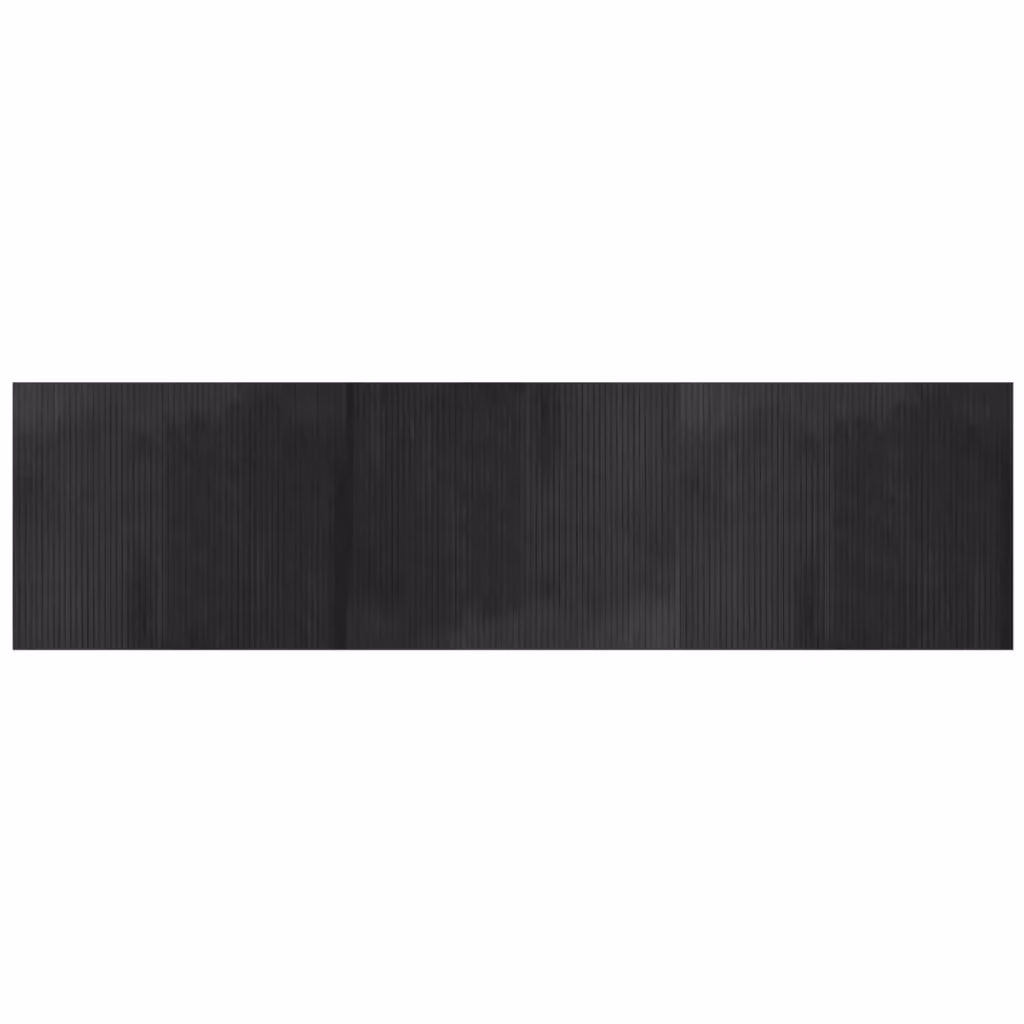 Berkfield Home Rectangular Grey Bamboo Rug W: 80 cm, L: 300 cm – 2