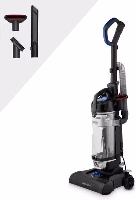 Tower Upright Vacuum with 4L Dust Bin in Black and Blue