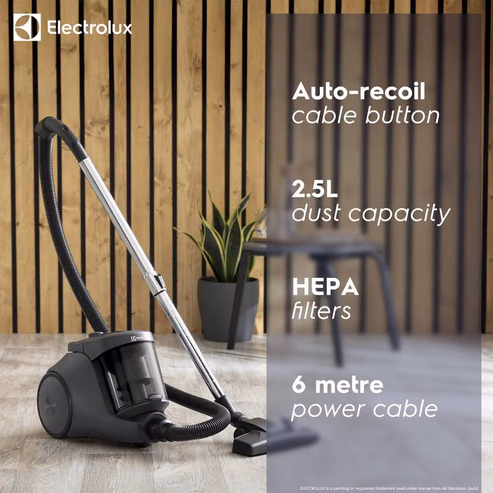 Electrolux Grey Bagless Corded Cyclone Vacuum Cleaner – 3
