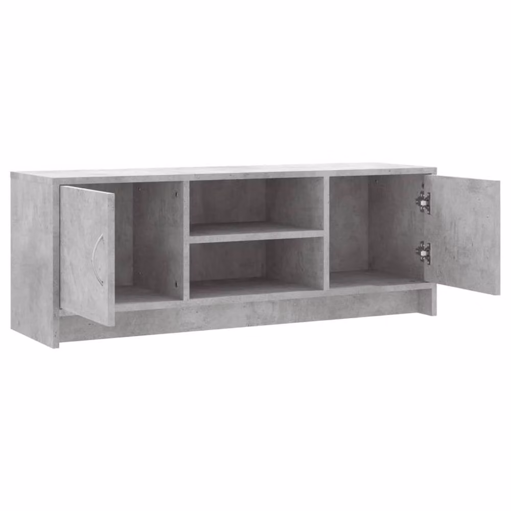 Berkfield Home Modern TV Cabinet in Concrete Grey, W/D/H: 102 x 30 x 37.5 cm – 3