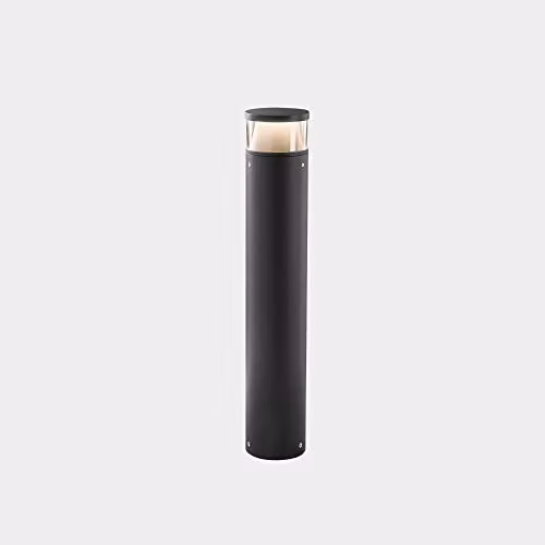 Netlighting Dan Outdoor LED Bollard in Urban Grey, 8.9W, 3000K, IP65