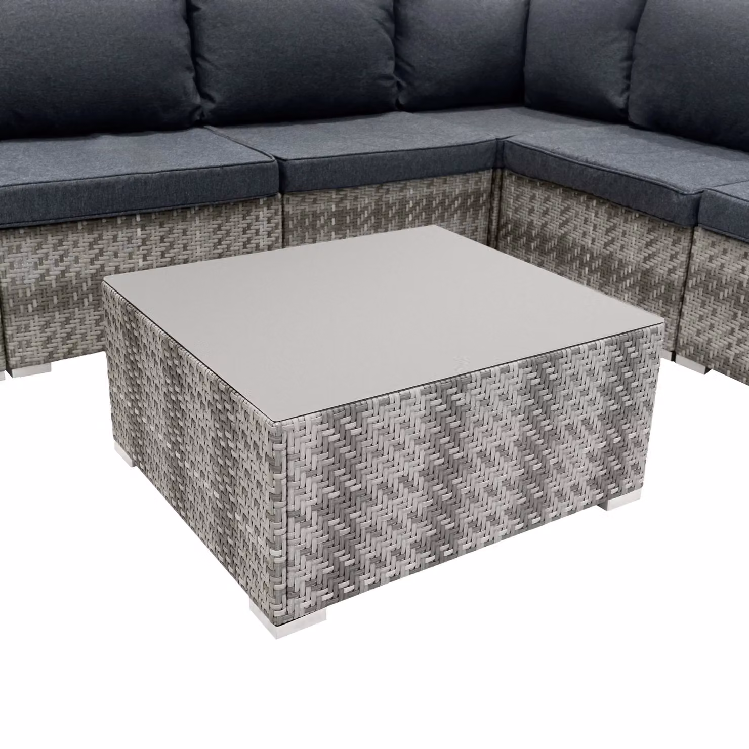 Monstershop Rattan Modular 7 Piece Furniture Set in Grey – 5