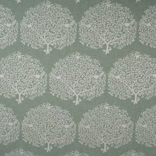 Terrys Tree Of Life Fabric Willow in Green