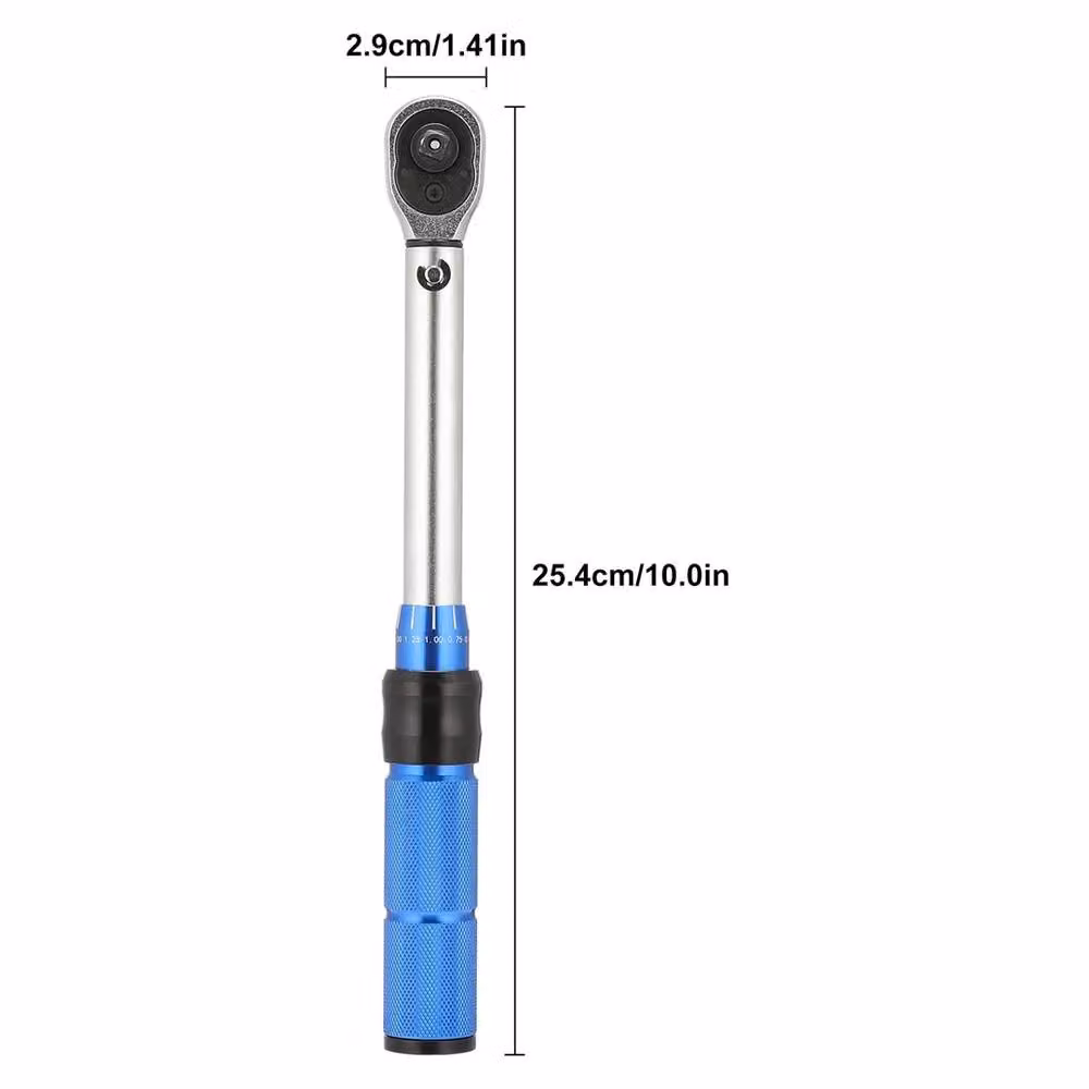 Nordara 1/4 inch Drive Torque Wrench 5-25Nm in Silver with Case – 2