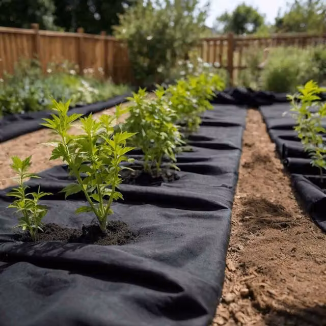 Berkfield Home Black Polyester Fibre Geotextile Membrane for Weed Control, 1 x 10 m