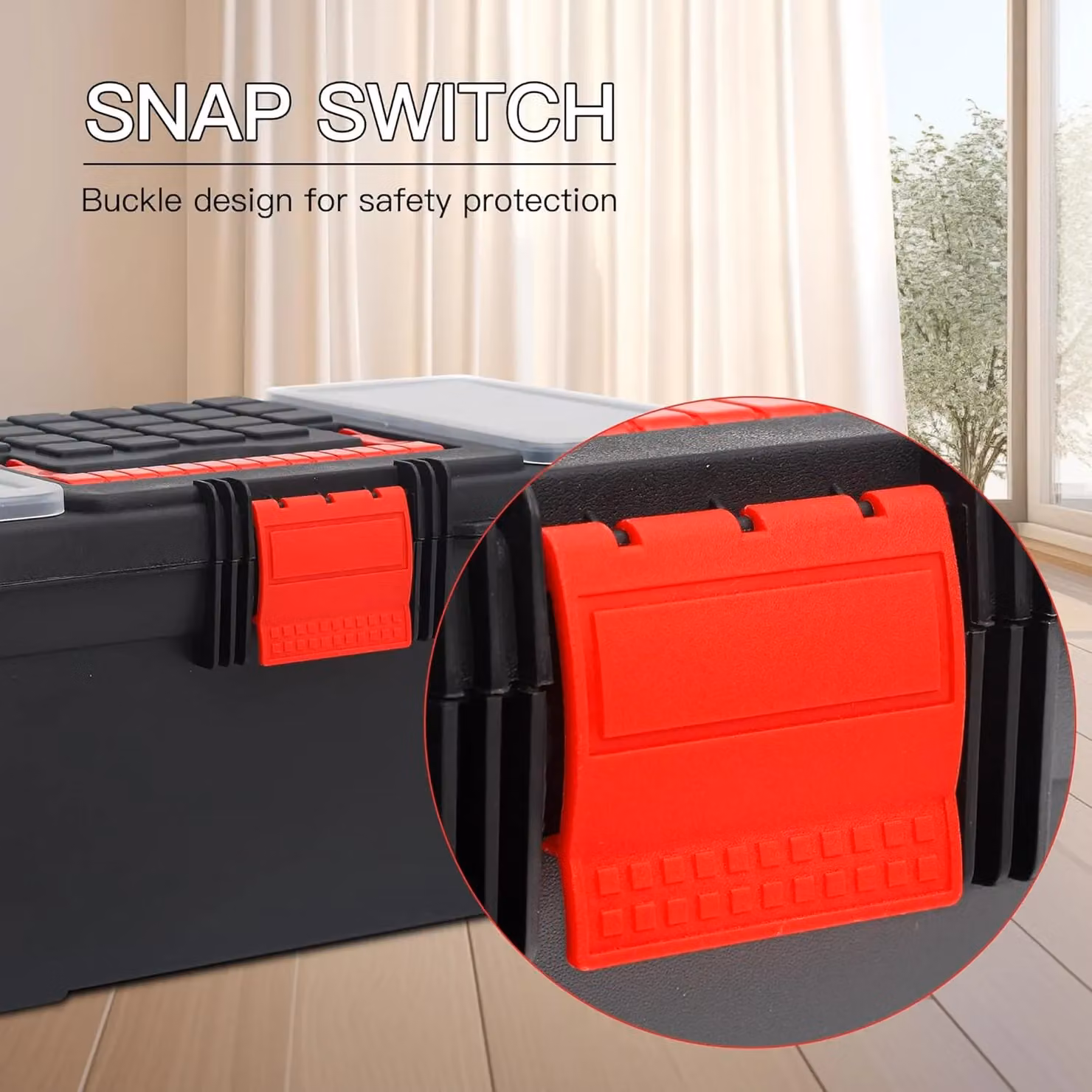 Simpa 3-Piece Black Plastic Toolbox and Organiser Set – 2
