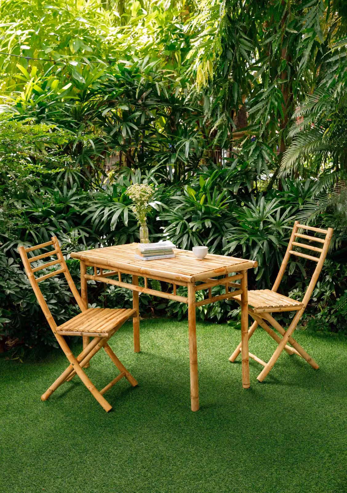 BARU Nordlys Rectangular Bamboo Dining Table in Brown – 2