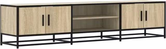 Berkfield Home TV Cabinet in Sonoma Oak, W/D/H: 180 x 41 x 41 cm