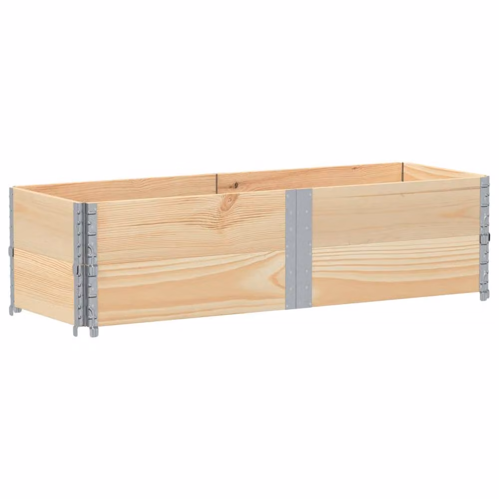 Berkfield Wooden Raised Bed Planter in Brown, W/D/H: 150 x 50 x 50 cm – 2