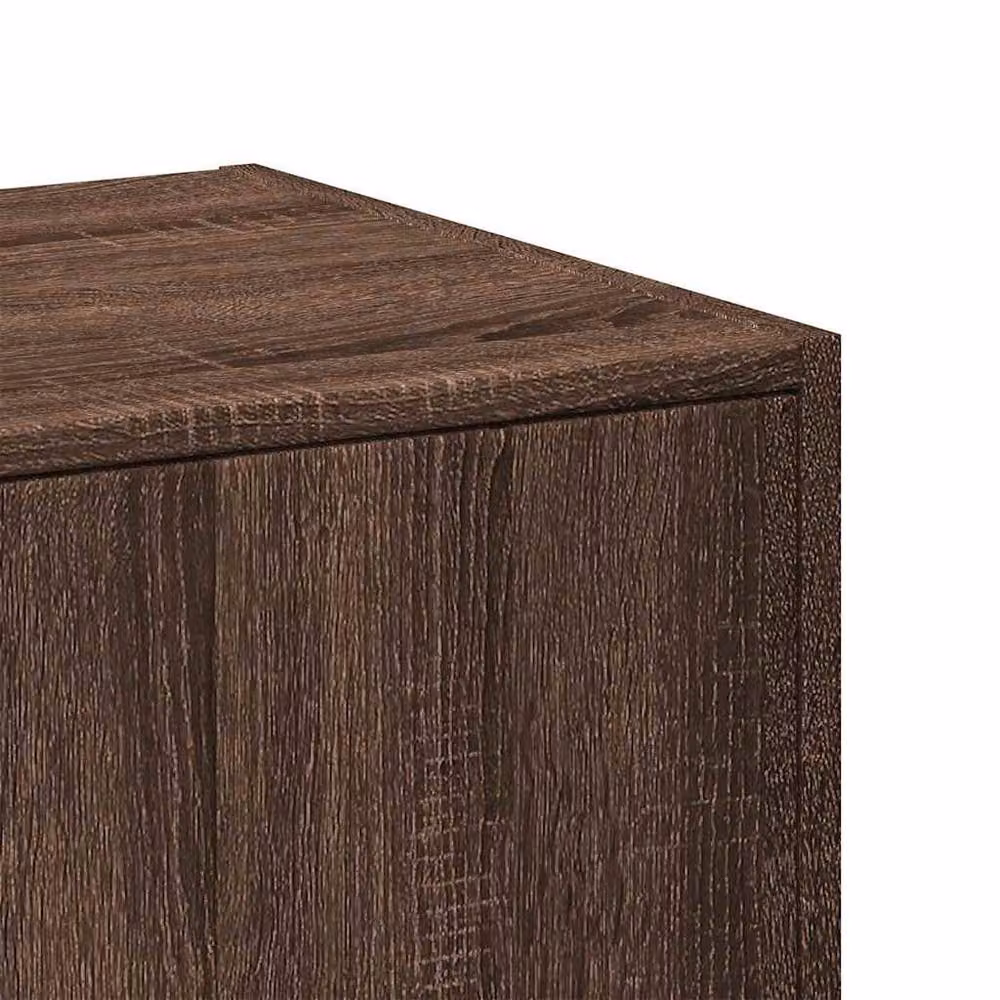 Berkfield Home Elegant Apothecary Cabinet in Brown Oak, W: 40 cm, D: 41 cm, H: 77.5 cm – 6