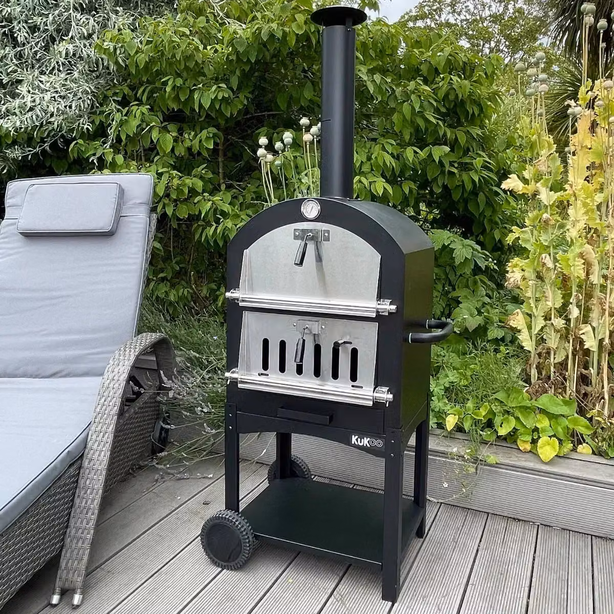 Monstershop KuKoo Portable Outdoor Pizza Oven and Pizza Peel in Black – 2