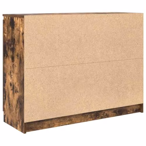 vidaXL Sideboard with Drawers in Smoked Oak Brown, W/D/H: 100.5 x 35 x 76 cm – 5
