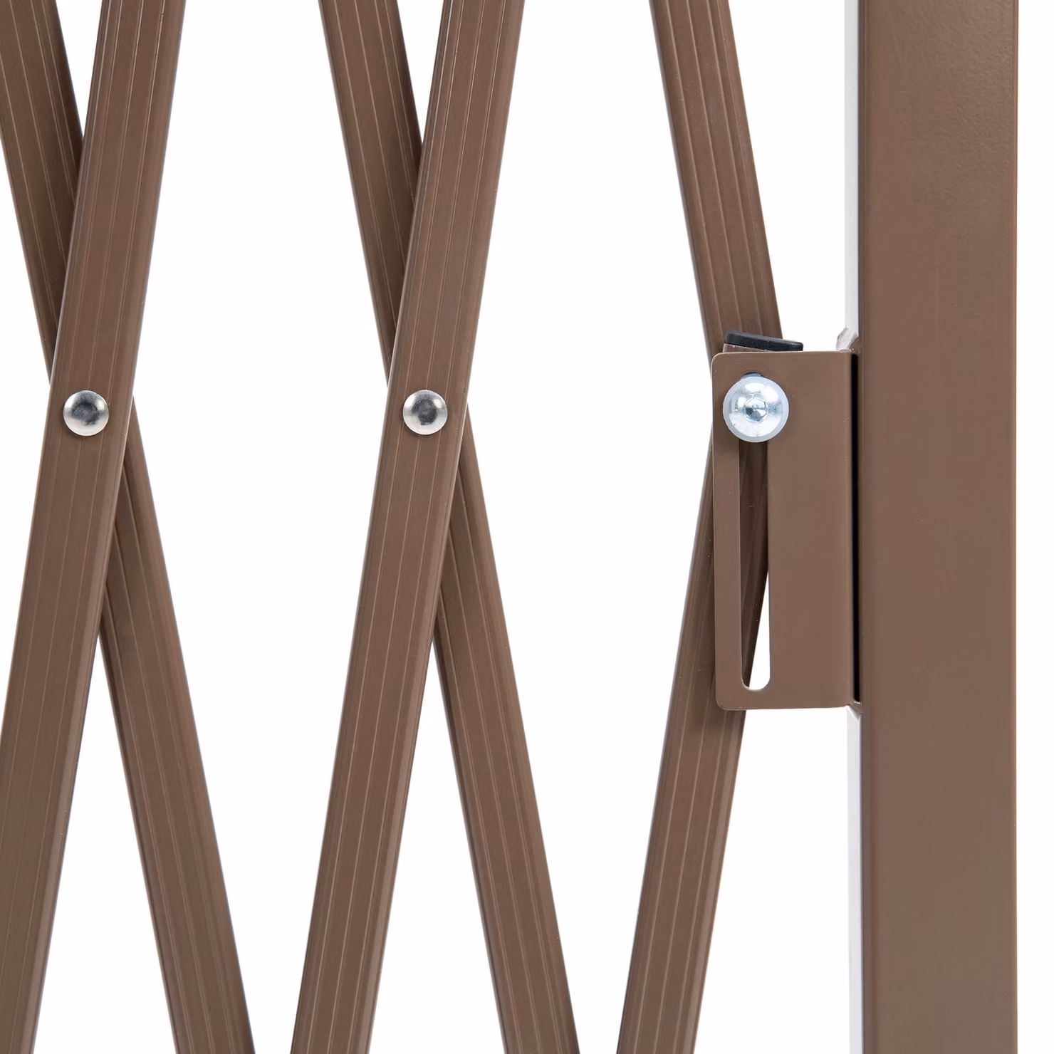 Outsunny Set of 2 Expanding Aluminium Garden Picket Fences, Dark Brown, W: 300 cm, H: 103.5 cm – 6