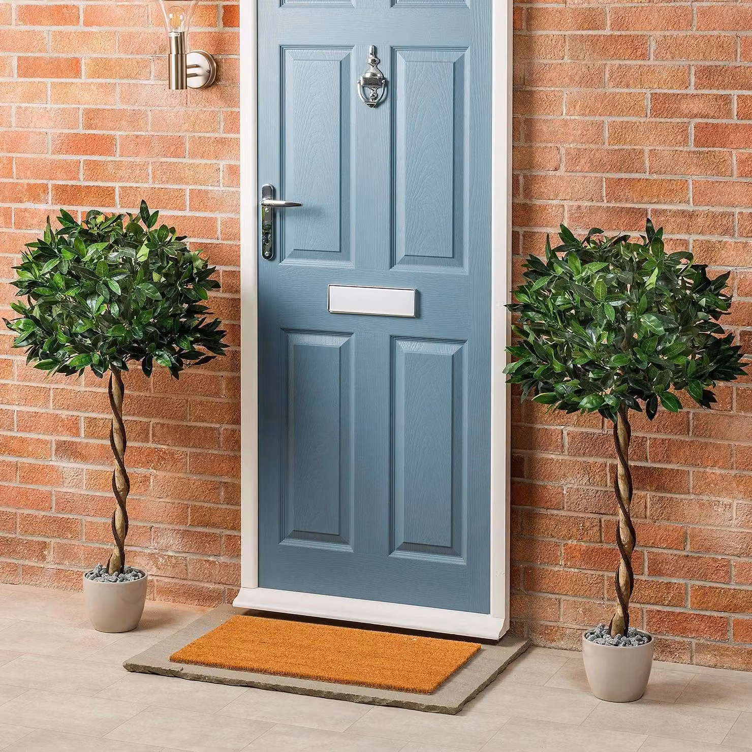Christow Artificial Bay Tree Topiary Decoration in Green, Height: 91.44 cm – 2
