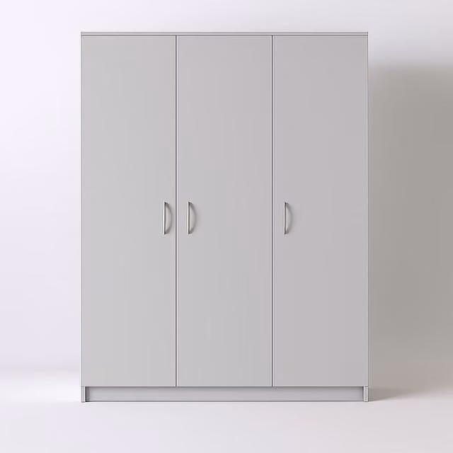 Venice 3 Door Wardrobe in Grey