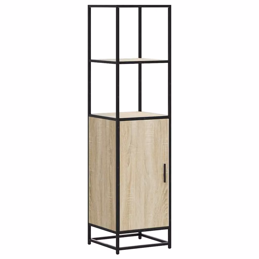 Berkfield Home Sonoma Oak Highboard in Brown, W/D/H: 35.5 x 35.5 x 139 cm – 2