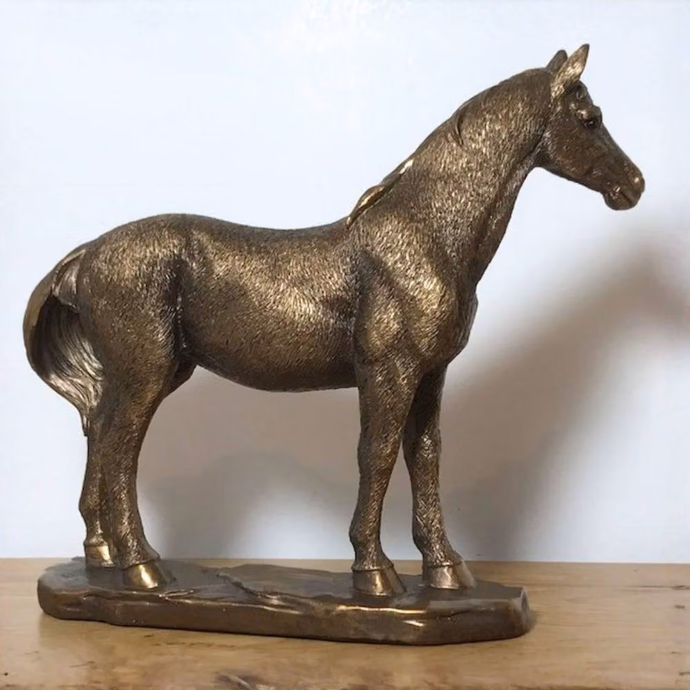 Leonardo Reflections Bronze Animal Crackers Horse Figurine Metal Tabletop Collectable – 2
