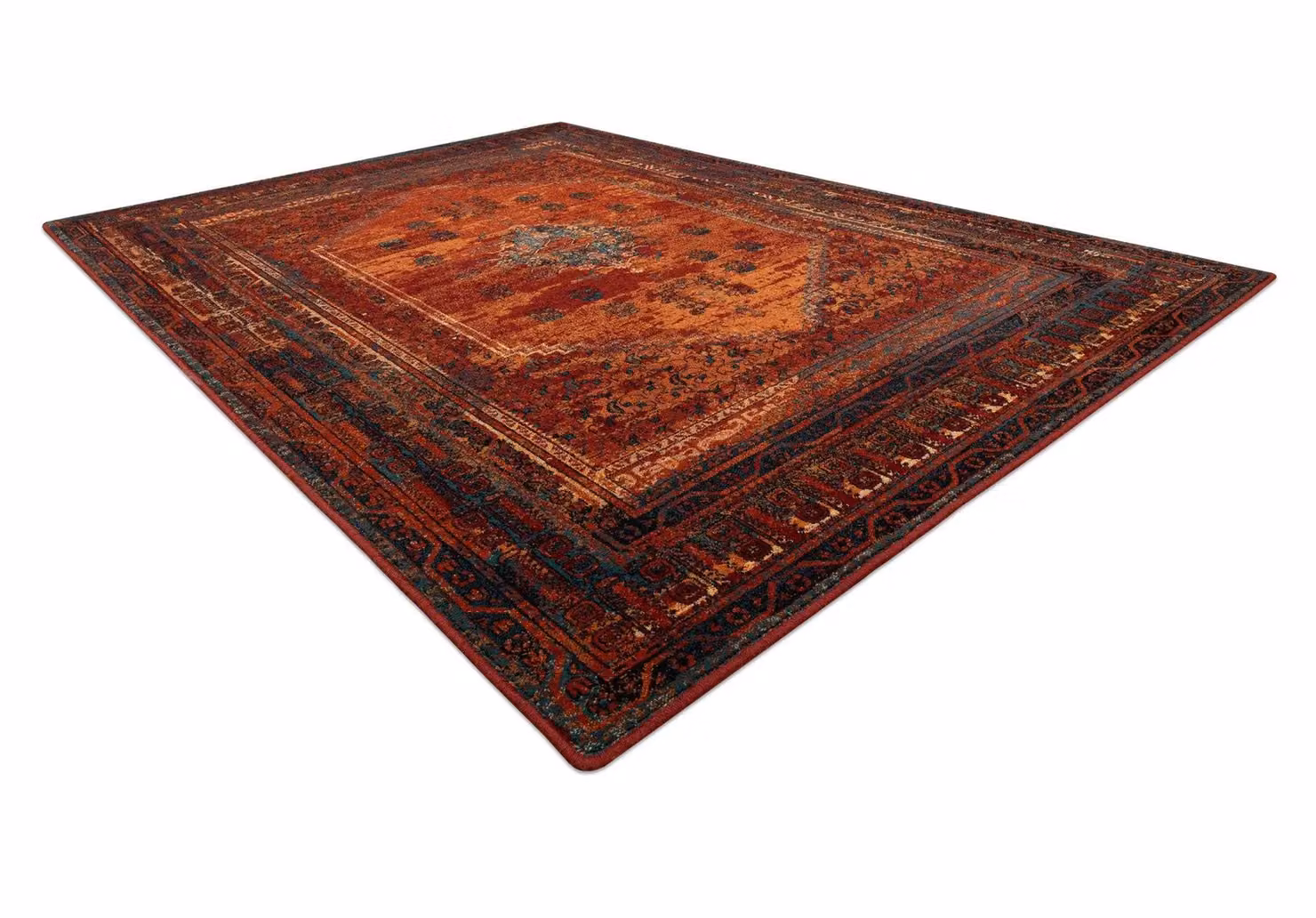 RugsX Wool Omega Vintage Rug in Red, W: 200 cm, D: 300 cm – 2