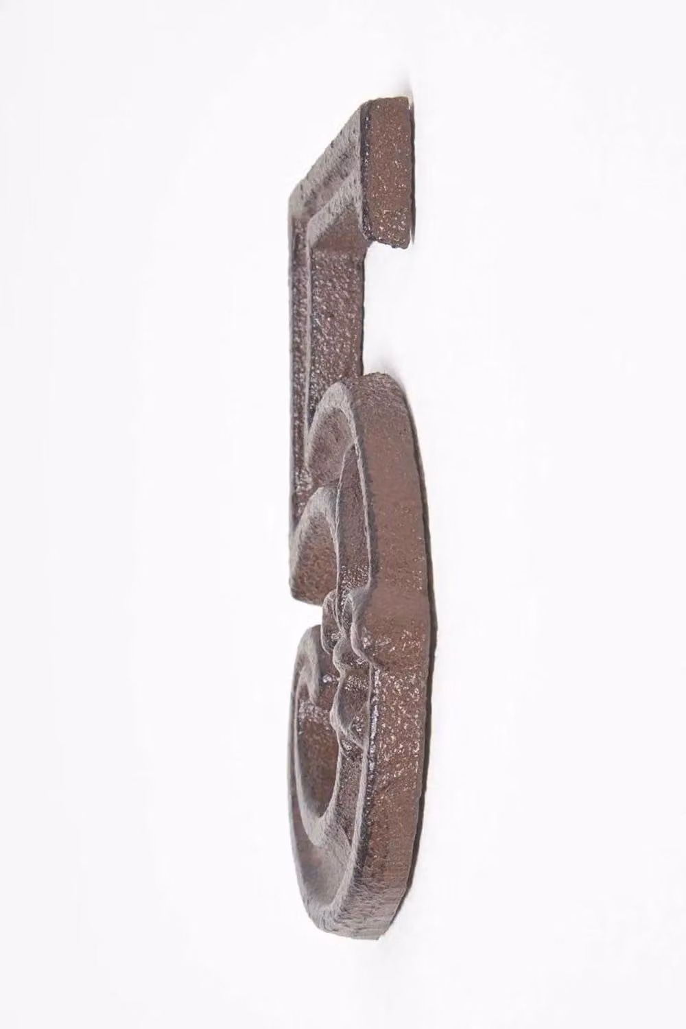 Homescapes Cast Iron House Number 5 in Antique Brown with Fleur De Lis Design, H 11.8 x W 8 cm – 2