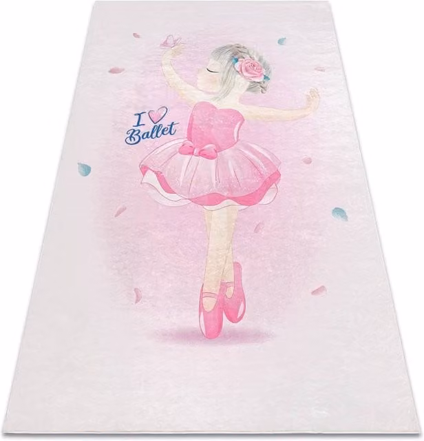 RugsX Bambino Kids Motif Rug in Pink, W: 160 cm, L: 220 cm