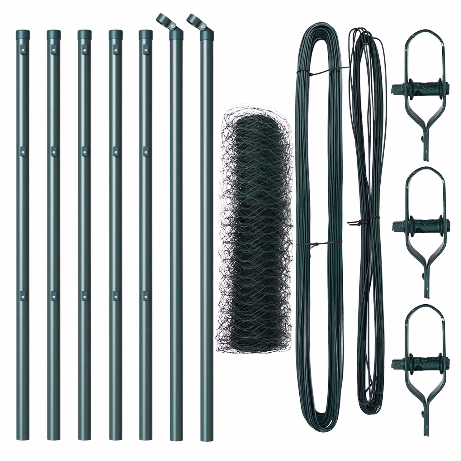 Berkfield Home Green Steel Hexagon Fence, H 0.5 m x W 10 m – 2