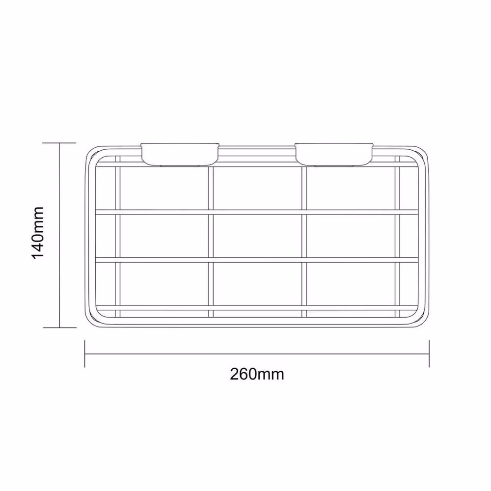 Showerdrape Suctionloc Silver Stainless Steel Wall Mounted Slatted Bottle Basket – 2