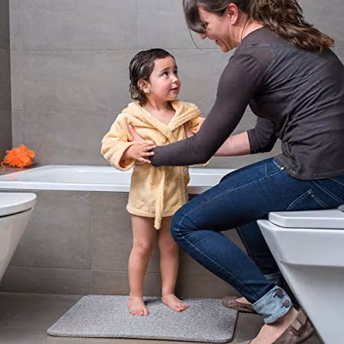 JML Hydro Wonder Non-Slip, Quick-Drying and Mould-Resistant Bath Mat, Grey, W/D: 40 x 60 cm – 3
