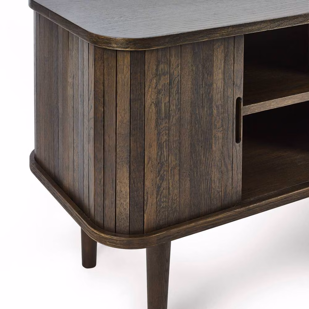 Cheshire Premium Skye Modern Media Unit in Dark Brown Matt Wood – 5