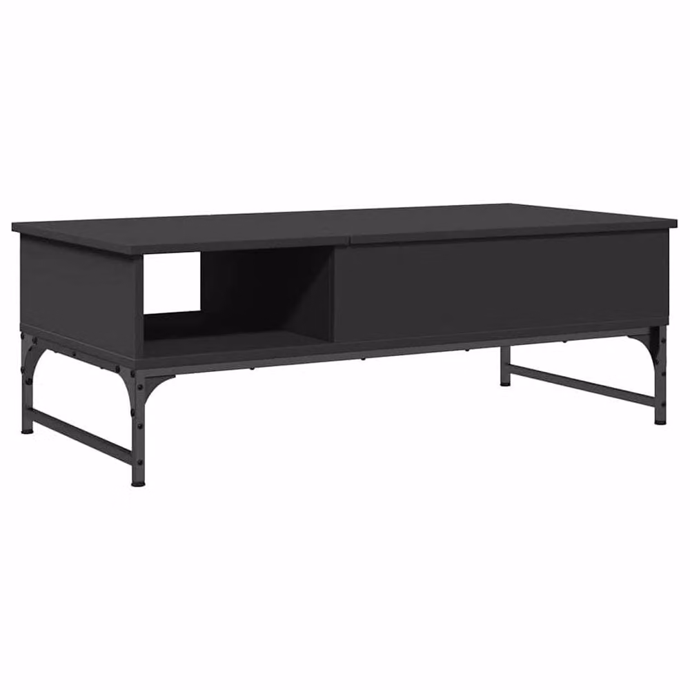 Berkfield Home Black Decorative Coffee Table with Lift Mechanism, W/D/H: 100 x 50 x 35 cm – 3