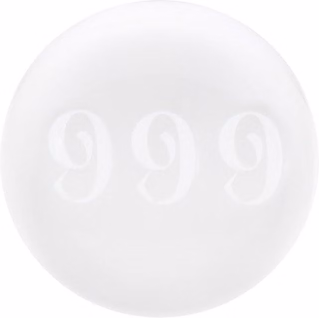 Something Different 999 Angel Number Clear Glass Crystal Ball Tabletop Ornament