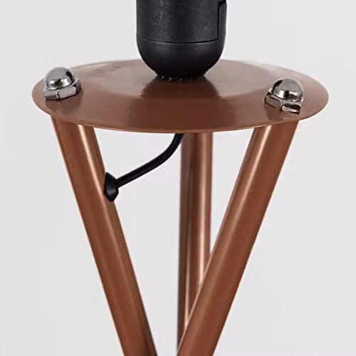 MiniSun Modern Copper Metal Cylinder Floor Lamp Base, Height: 136 cm – 2