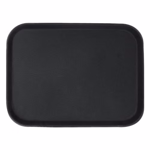 Argon Tableware Black Rectangular Non-Slip Serving Tray, W: 41 cm, D: 30.5 cm