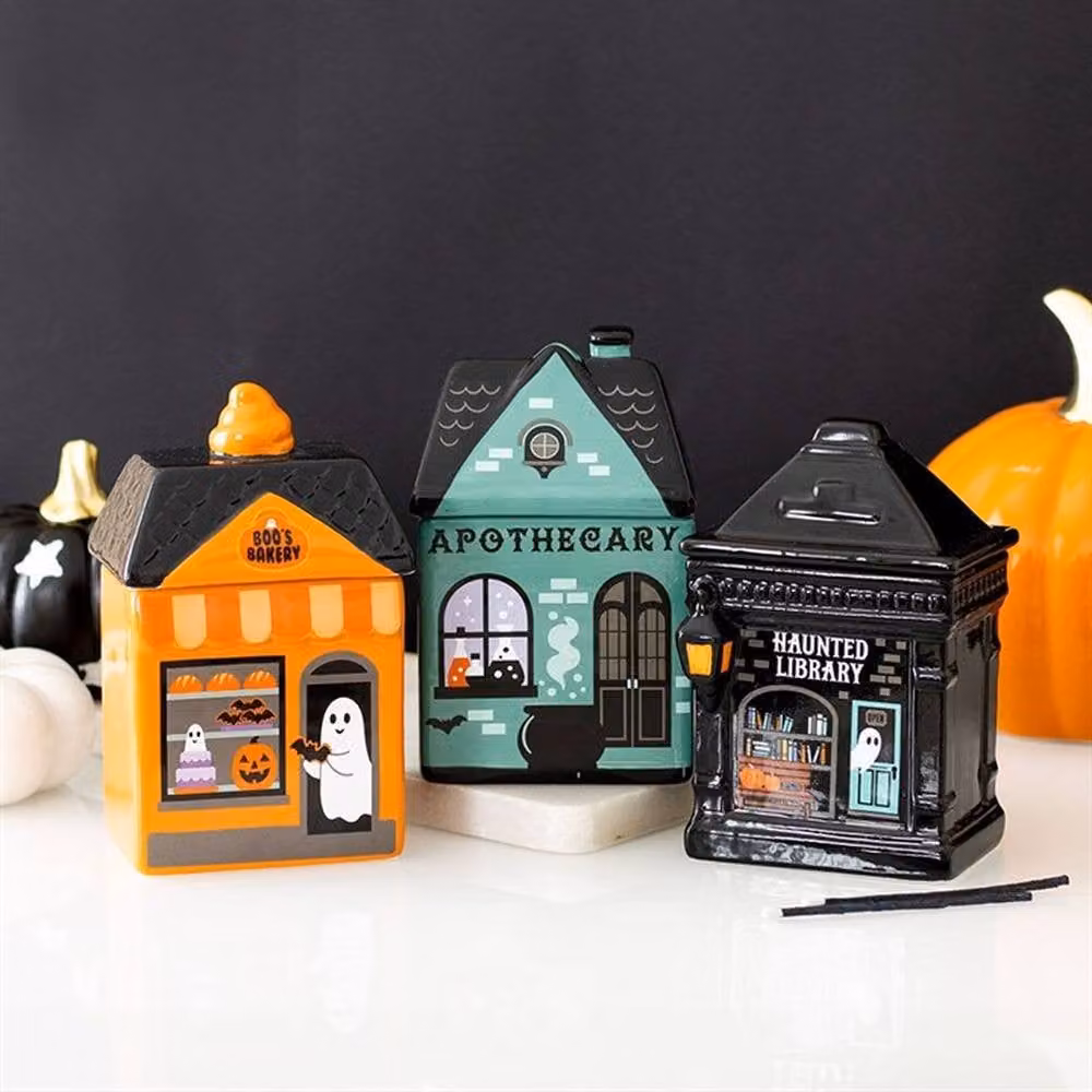 Uniqueful Boo's Bakery Ceramic Oil Burner in Orange – 2