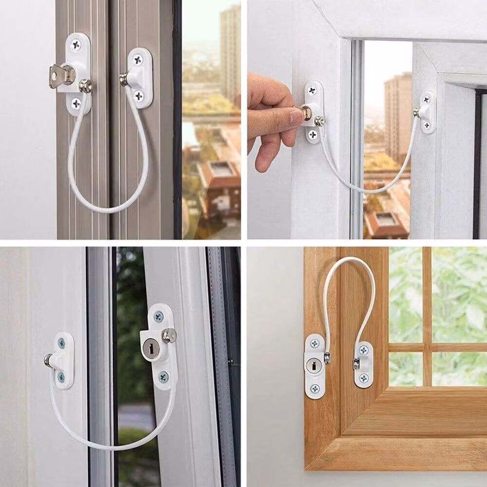 NESTLUNE White Window and Door Cable Restrictor Ventilator, W: 52 cm, H: 1000 cm – 3