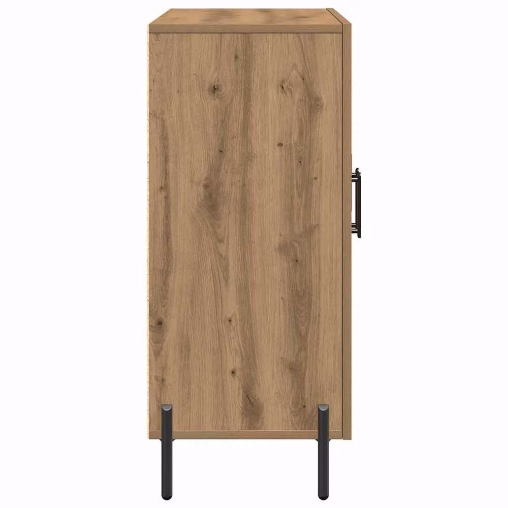 Berkfield Home Artisan Oak Sideboard in Brown, W/D/H: 90 x 34 x 80 cm – 3