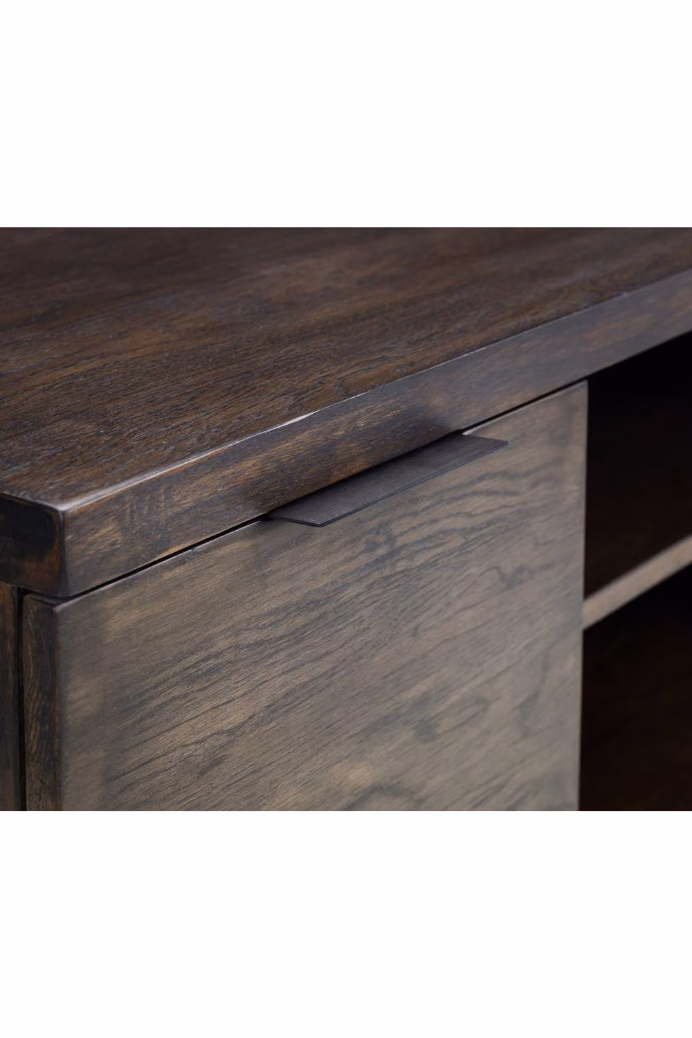 Julian Bowen Brooklyn Industrial Wood and Metal TV Unit in Brown, W135 x D50 x H45 cm – 4