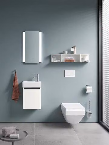 Duravit Vero Air Soft Close Toilet Seat in White with Urea Thermoset Lid and Stainless Steel Hinges – 2