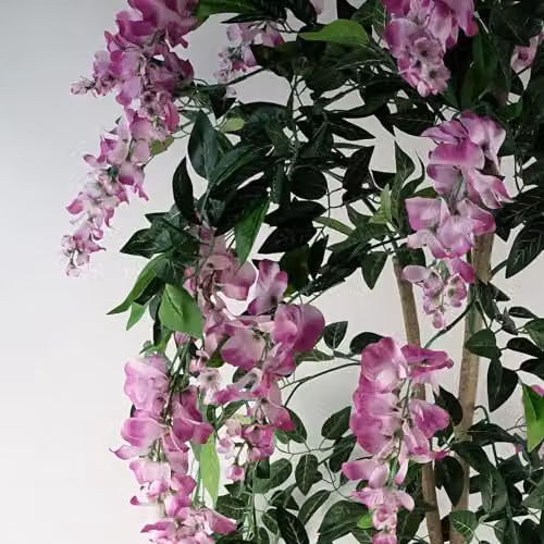 Leaf Design UK Luxury Pink and Black Freestanding Artificial Flowering Tree – 5