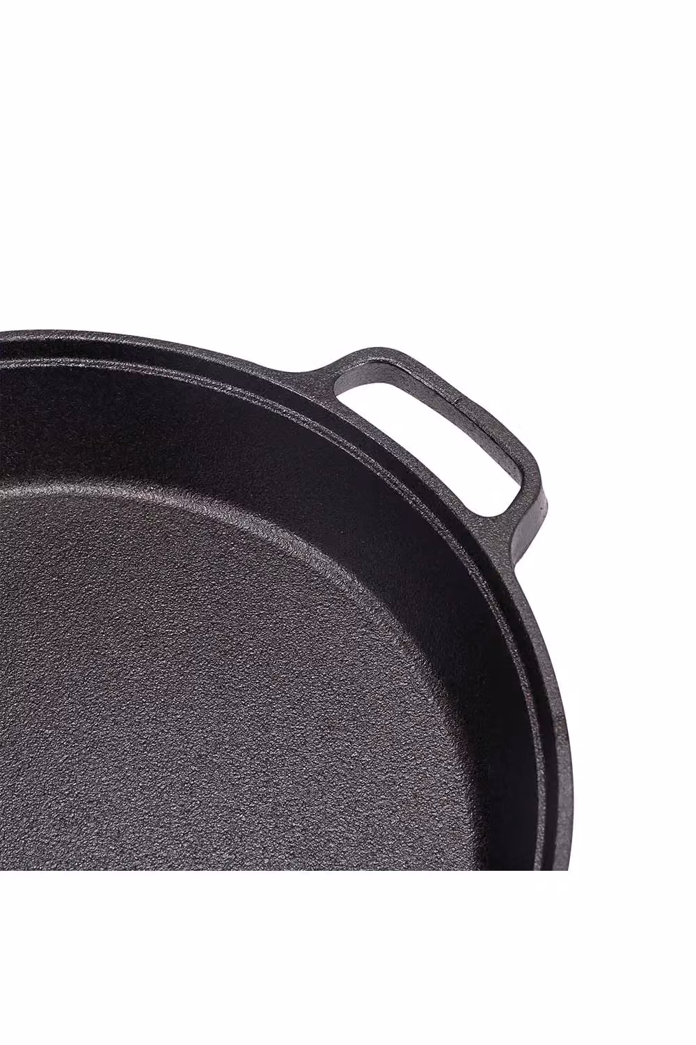 Living and Home Cast Iron Frying Pan in Black, W: 32.5 cm, H: 7 cm – 4