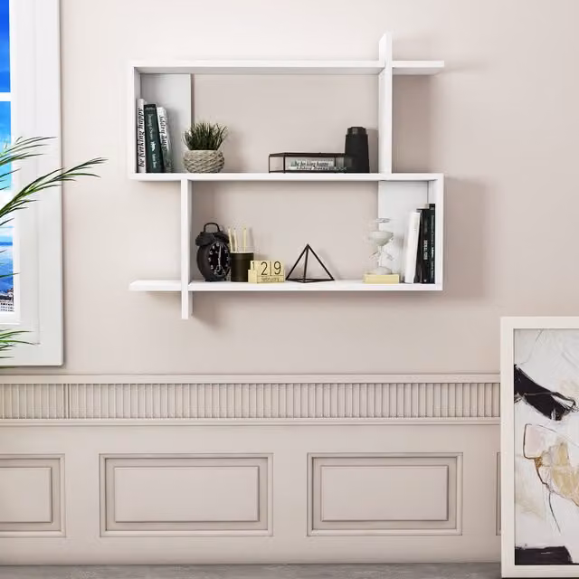 Decorotika Mina Wall Shelf in White