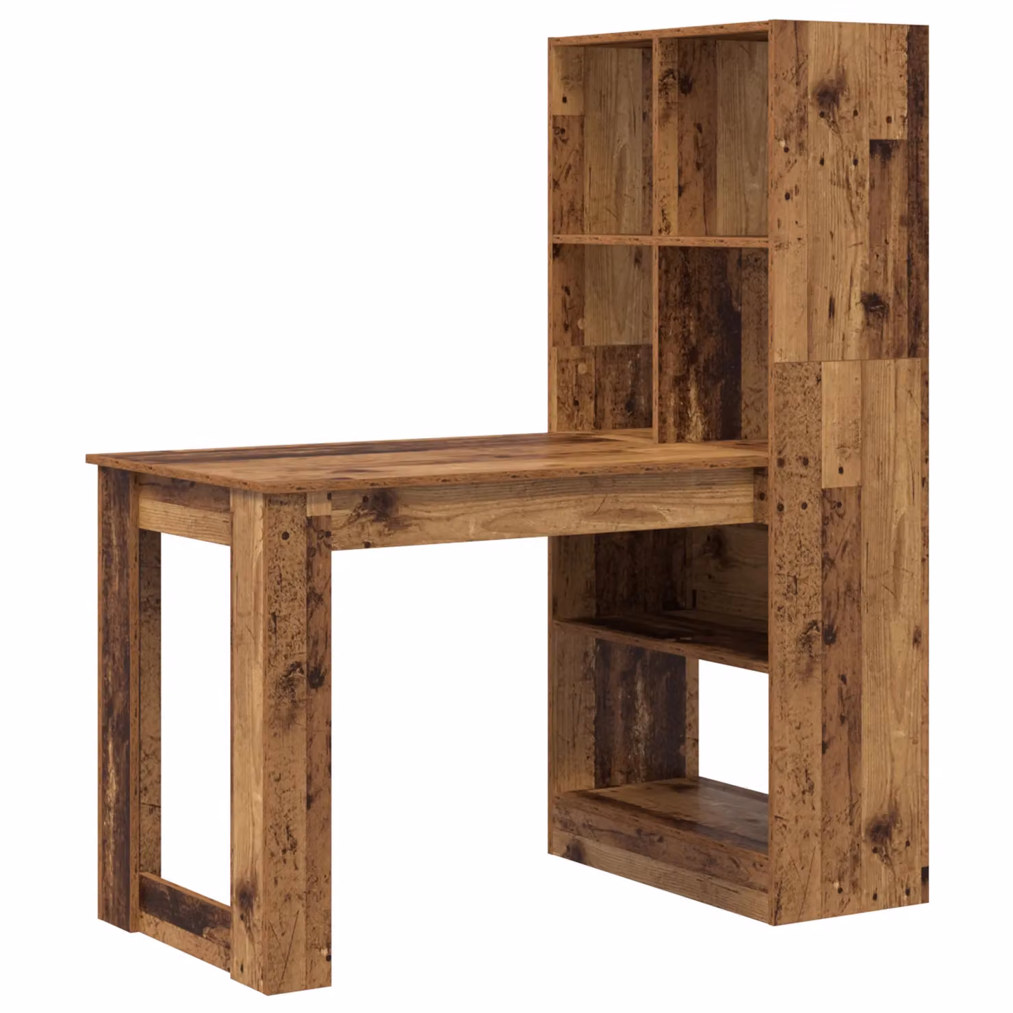 Berkfield Home Old Wood Writing Desk in Brown, W/D/H: 122 x 67 x 145 cm – 2