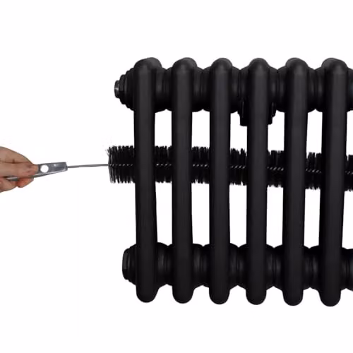 Monstershop Traditional 3 Column Steel Radiator in Black, W/H: 60.0 x 83.2 cm – 10