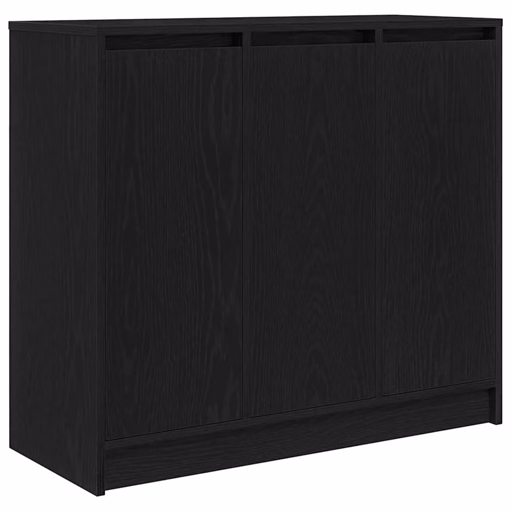 Berkfield Home Black Oak Sideboard, W/D/H: 85 x 34 x 76 cm – 2