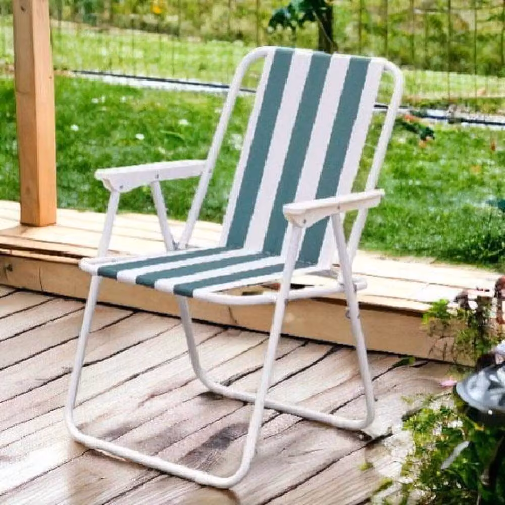 EONLION Green Folding Camping Deck Chair for Garden and Lawn – 4