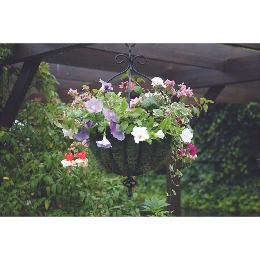 KORVIXA Black Metal Luxury Spanish Garden Wall Hanging Basket Planter – 2