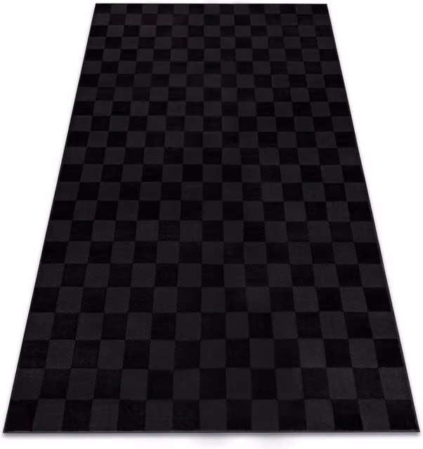 RugsX Aura Geometric Minimalist Rug in Black, W: 180 cm, D: 270 cm